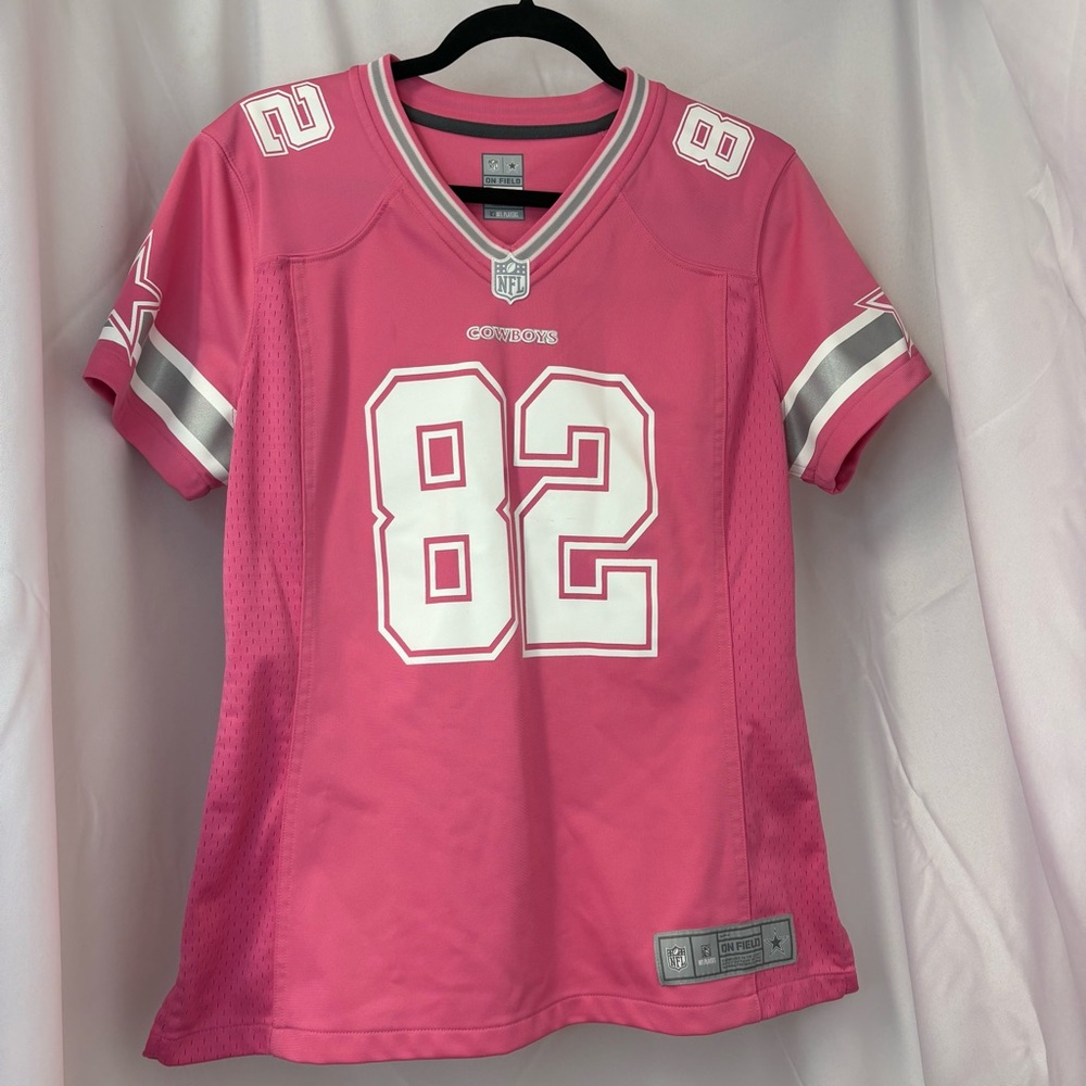 NFL Pink and Silver Women's Jersey